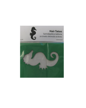 hair tattoo morski konjic