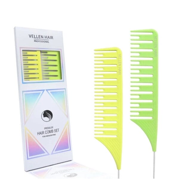 HIGHLIGHTING COMB YELLOWGREEN set 2 kom.