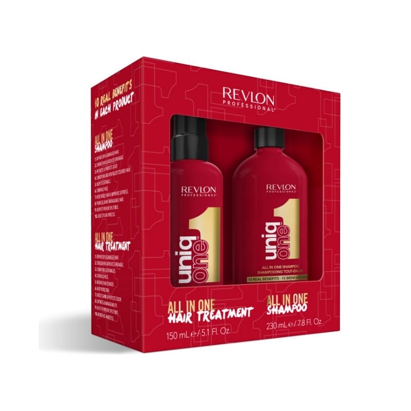GIFT SET UNIQ ONE HAIR TREATMENT + ALL IN ONE SHAMPOO